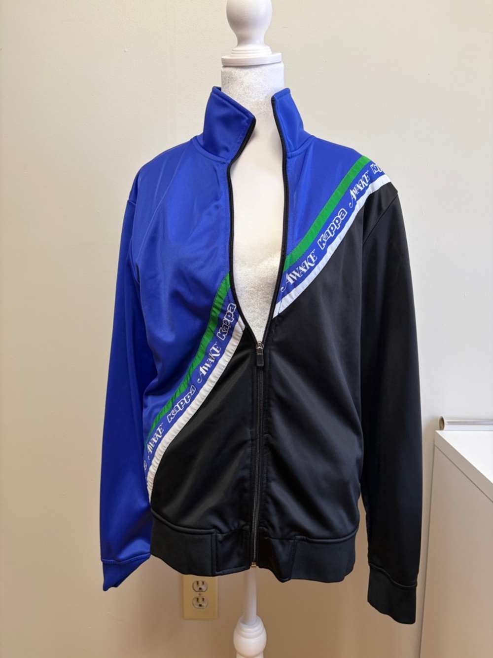Kappa x Awake NY Eldred Track‎ Jacket Blue Black Size Medium